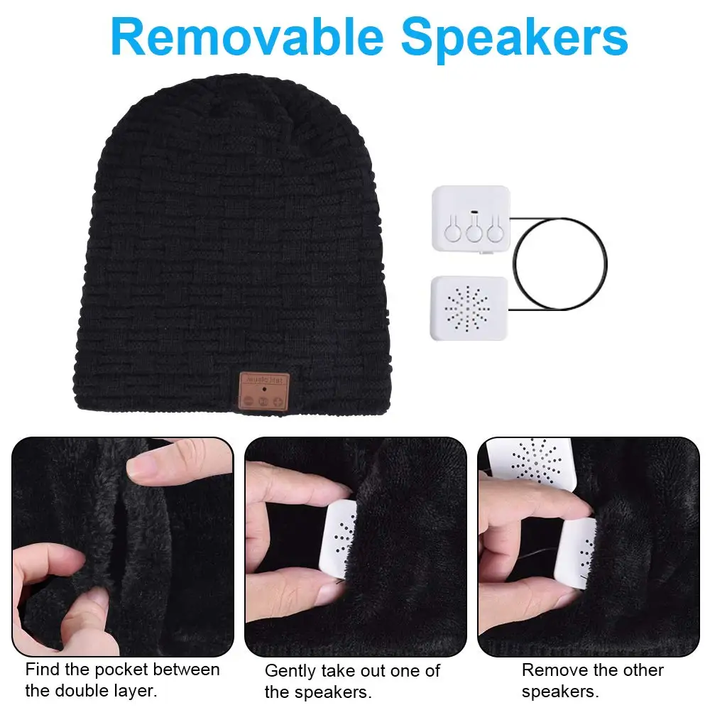 Eastpin Bluetooth Beanie, Bluetooth 5,0 HD стерео Beanie наушники, зимняя шапка, Bluetooth шляпа для бега, электронные подарки