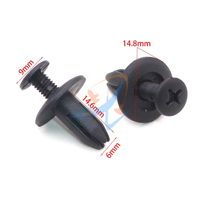 Пластиковые расширительные заклепки с отверстием 6 мм 100 шт. универсальные зажимы