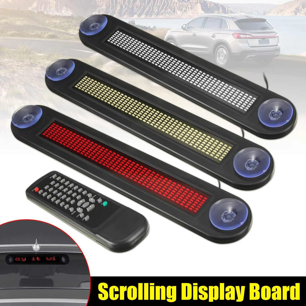 

12 В светодиодный дисплей программируемый электронный движущийся прокручивающийся знак сообщения с дистанционным управлением держатель л...