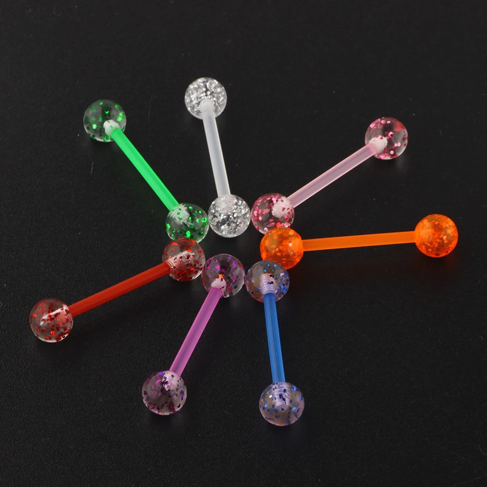 TIANCIFBYJS 14g гибкое акриловое прямой штанга для языка ниппель кольцо для Козелка спираль пирсинг ювелирные изделия для Для женщин мужчин 16 мм Бар 1/7 шт. TIANCIFBYJS 14g гибкое акриловое прямой штанга для языка ниппель кольцо для Козелка спираль пирсинг ювелирные изделия для Для женщин мужчин 16 мм Бар 1/7 шт.