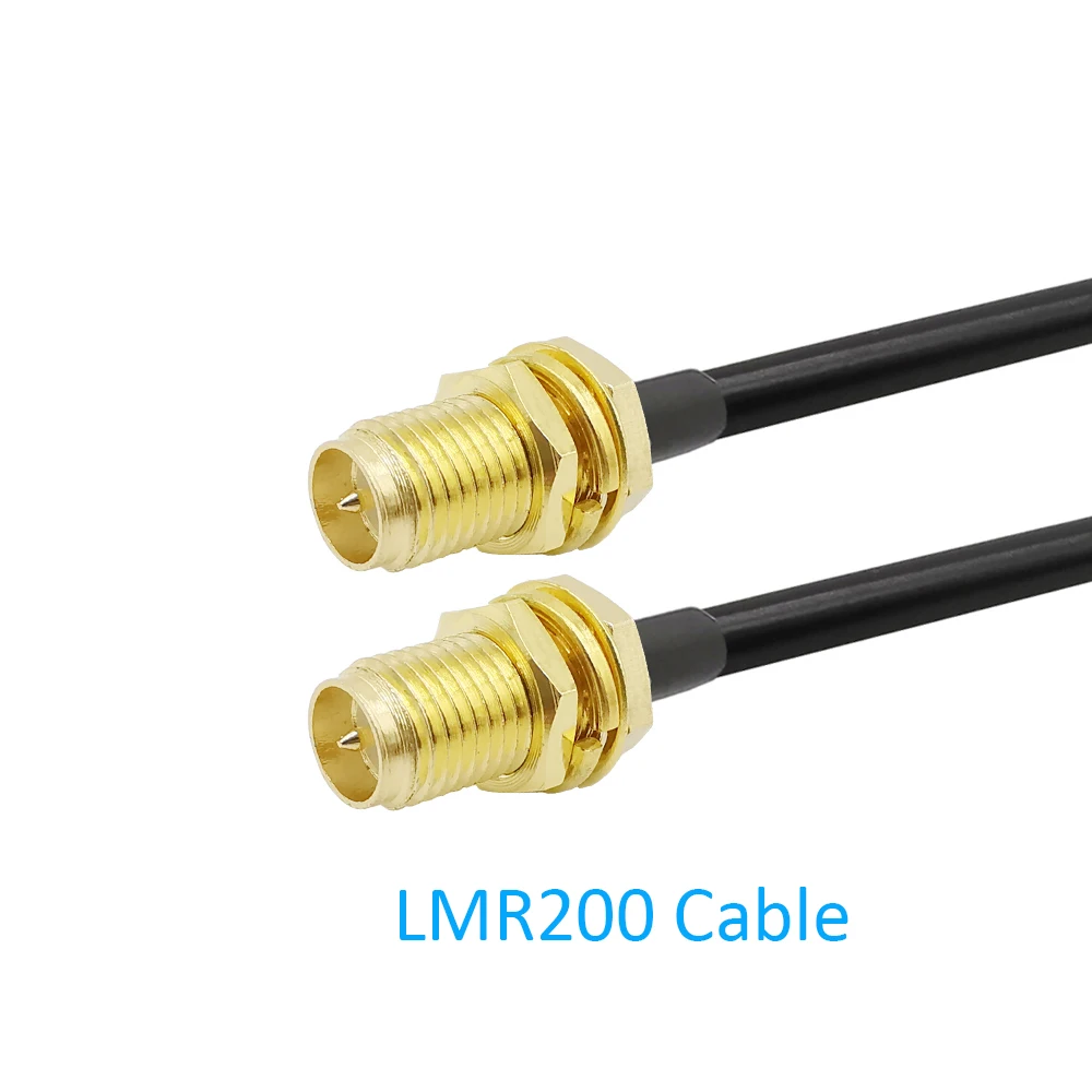 RP-SMA Female to RP- SMA Connector WLAN Network WiFi Wireless Antenna RG316/RG316D/RG174/RG58/LMR195 RF Cable | Обустройство дома