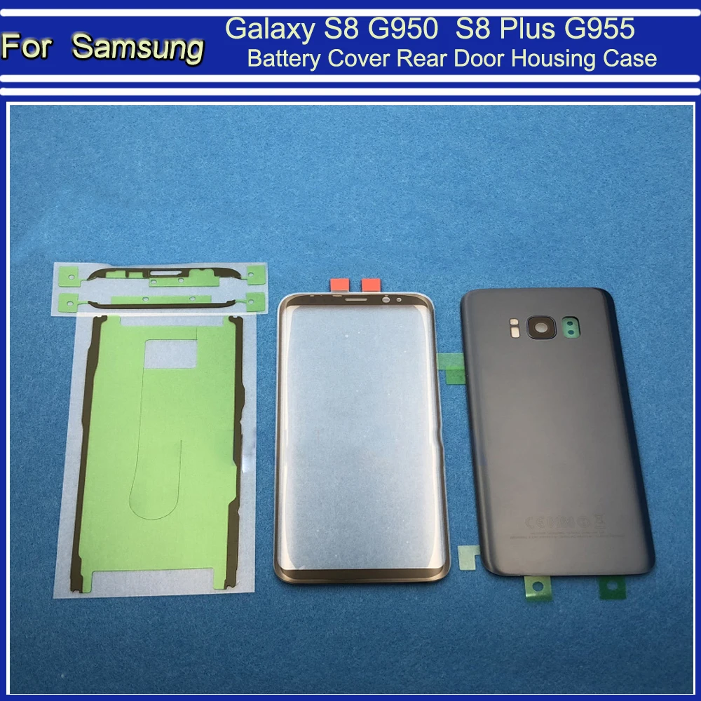 

Front Touch Panel Outer Lens + Rear Battery Door Back Glass Housing Cover For Samsung Galaxy S8 G950 G950F S8 Plus G955 G955F/D