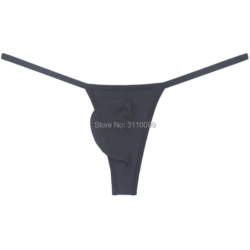Стринги мужские шелковые стринги с Т-образной спинкой облегающие трусики |