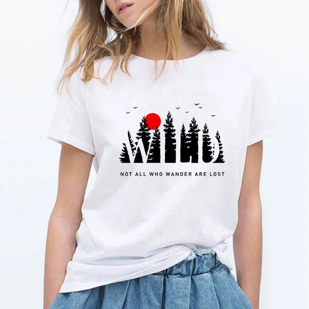 Футболка женская с принтом в стиле Харадзюку уличный Топ белая рубашка не все кто