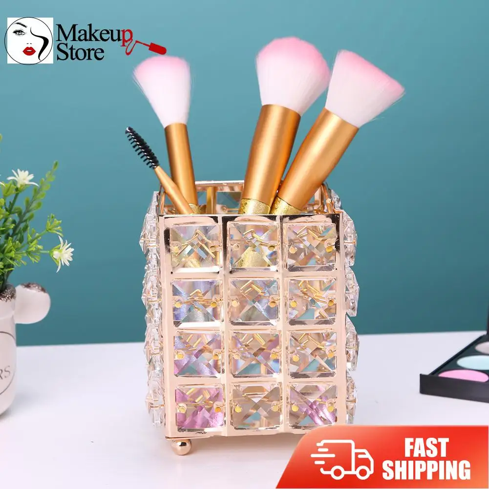 В европейском стиле элегантные металлические Кристальные кисти для макияжа