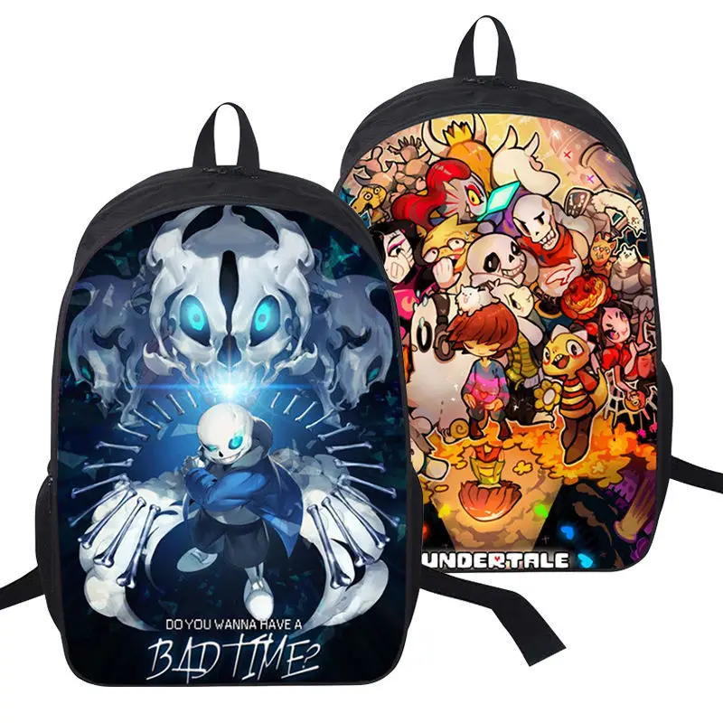 Игровой рюкзак Undertale Sans Papyrus повседневный Многофункциональный для ноутбука