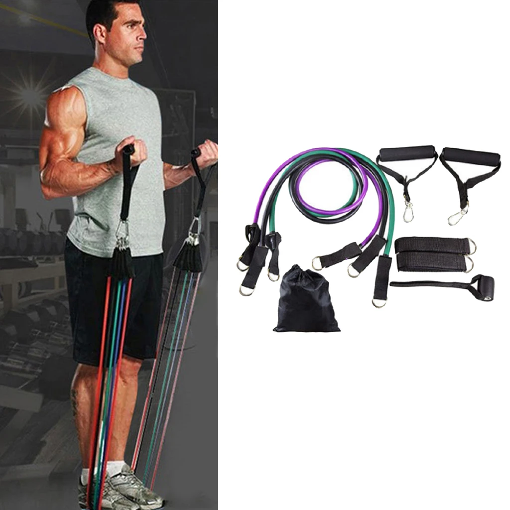 

Resistance Bands Set Workout Exercise Fitness Bands for Gymnastics Home Workouts