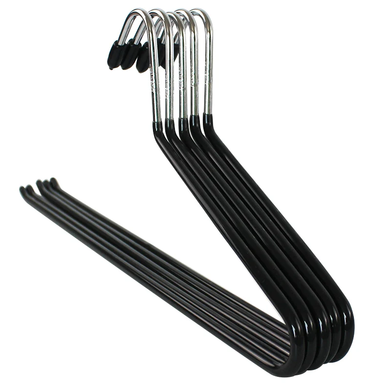 

Metal Open-end Non Slip Slacks Pant Hangers Trouser Hangers Organizers Set E7