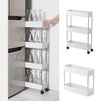 mobile shelving tier storage cart slide out storage organizer rolling utility cart pantry tower rack for kitchen bathroom