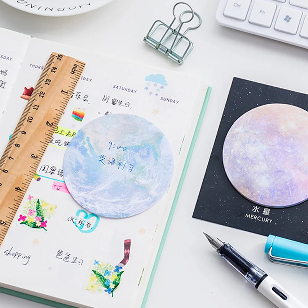 Новинка планета Блокнот земля Луна Меркурий Марс Плутон бумаги для заметок на