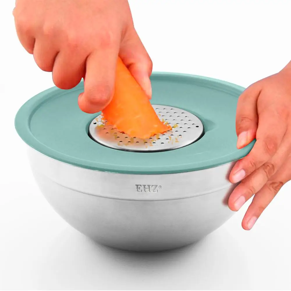 EHZ миска 8 шт. Нержавеющая сталь салатник герметичный для свежей еды Mandoli овощей