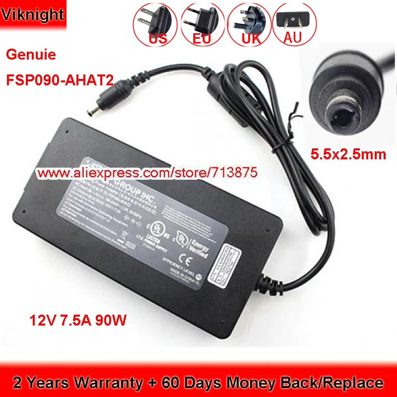 Подлинный FSP FSP090 AHAT2 12V 7.5A адаптер переменного тока для блока питания