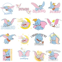 dumbo patches thermo stickers on clothes iron on transfers for clothing heat sensitive patch transfer fusible stripes appliques