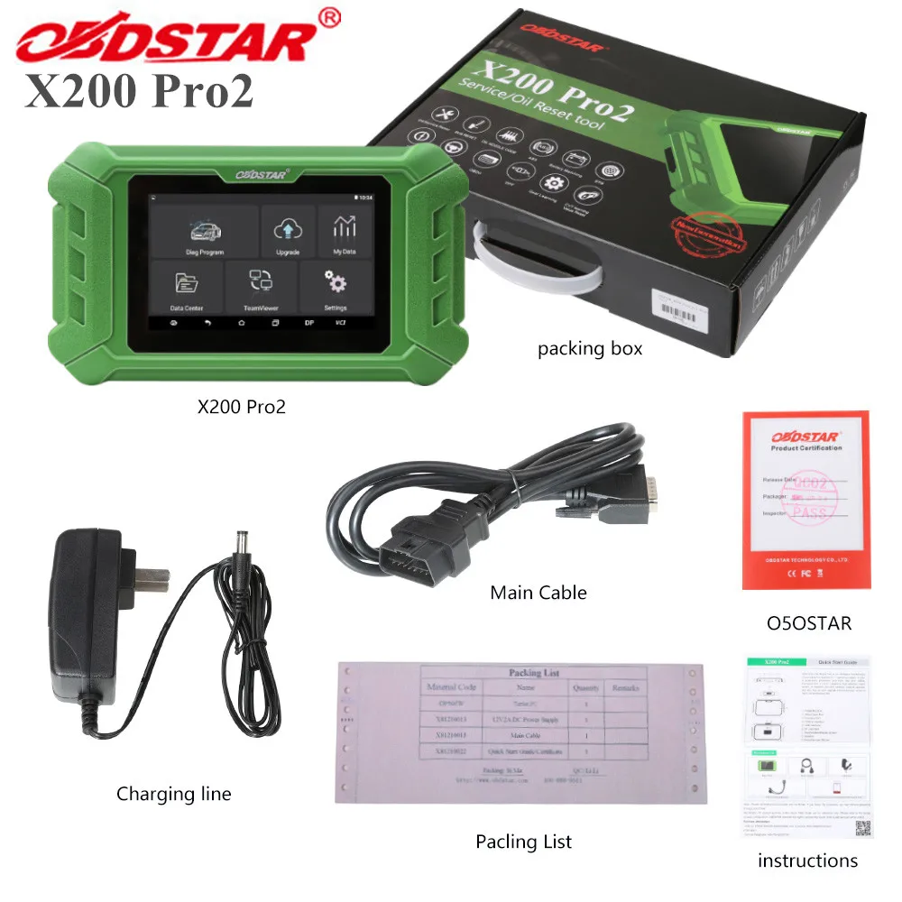 OBDSTAR X200 Pro2 инструмент для сброса масла поддерживает обслуживание автомобиля до