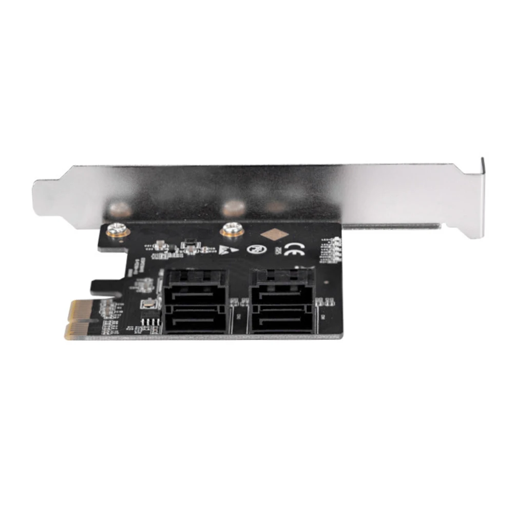 

PCIe Gen3 x1 to 4-port SATA Gen3 Expansion Card Soft RAID PCIe Adapter 4 Ports SATA 3.0 III to PCI Express 3.0 X1 Expansion Card
