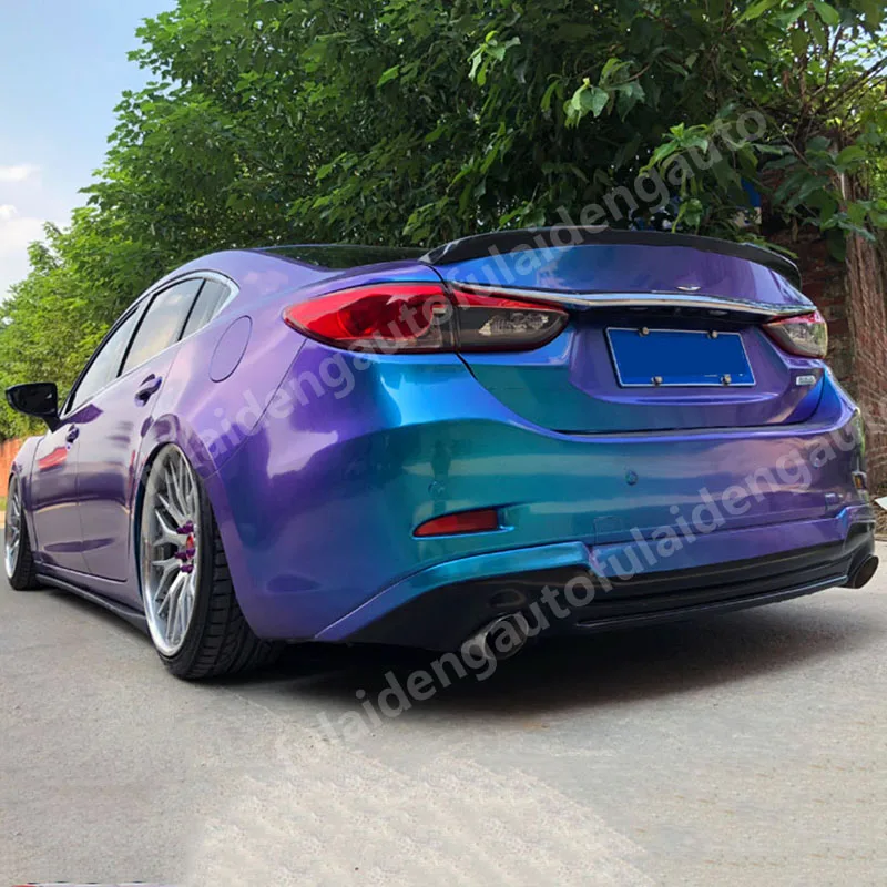 Для Mazda 6 M6 Atenza- Неокрашенный под задний бампер диффузор Накладка для губ задний сплиттер спойлер автомобильный Стайлинг