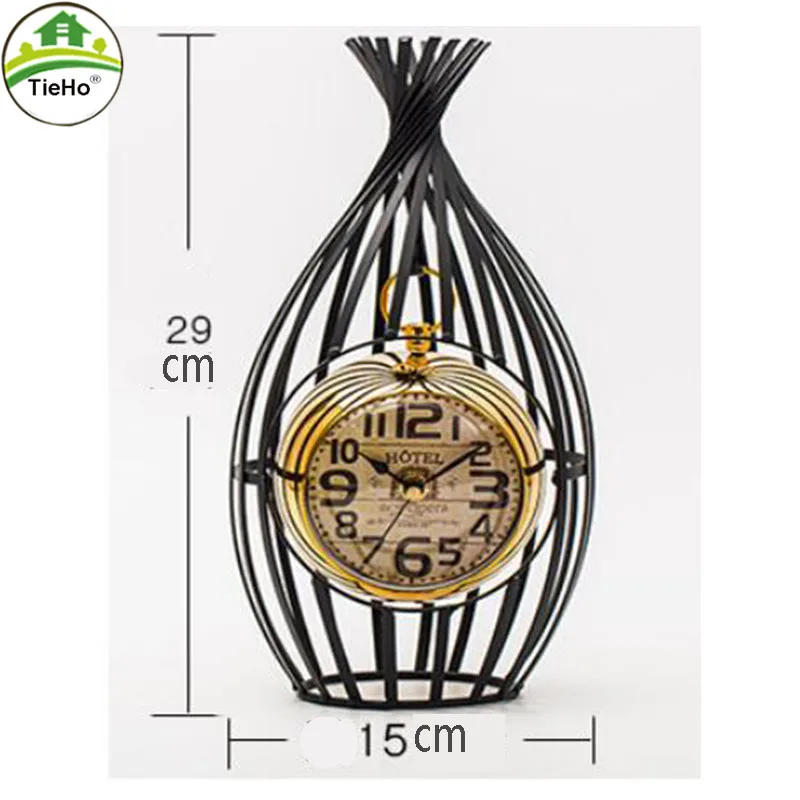Креативные настольные часы в скандинавском стиле железные декоративные