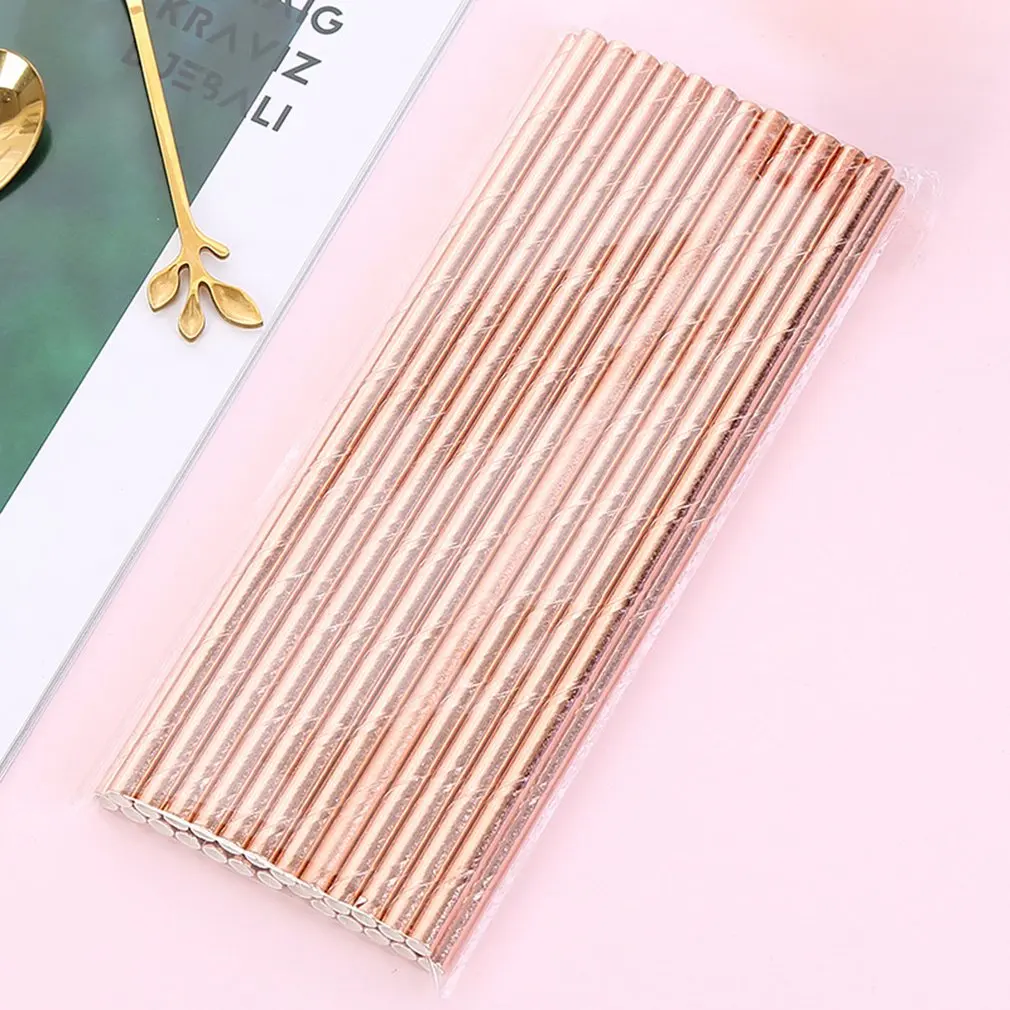 25 шт. полосатые бумажные соломинки для пипетки | Дом и сад