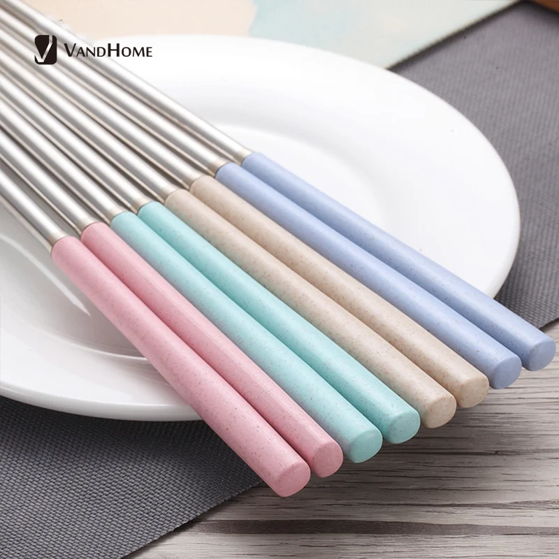 Фотобумага VandHome 4 пары/компл. женская модель 304 из нержавеющей стали с ручкой