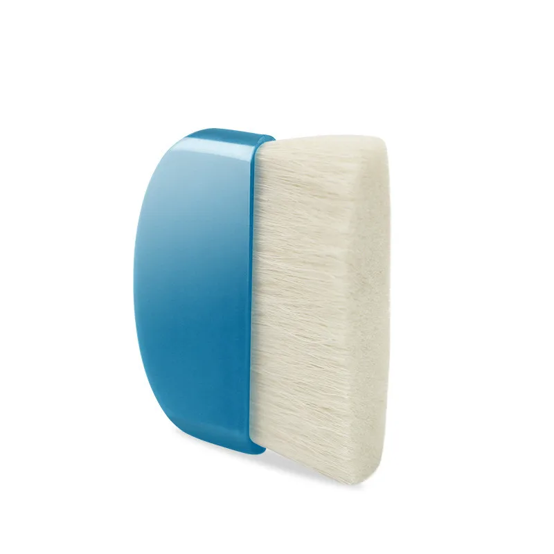 1 шт. Кисть для макияжа с плоской головкой из козьей шерсти портативная кисть