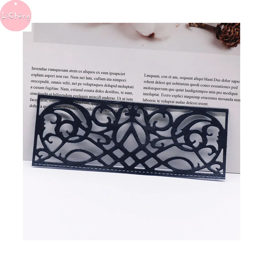 Кружевной каймой Slimline карты металлический Трафаретный вырубной штамп