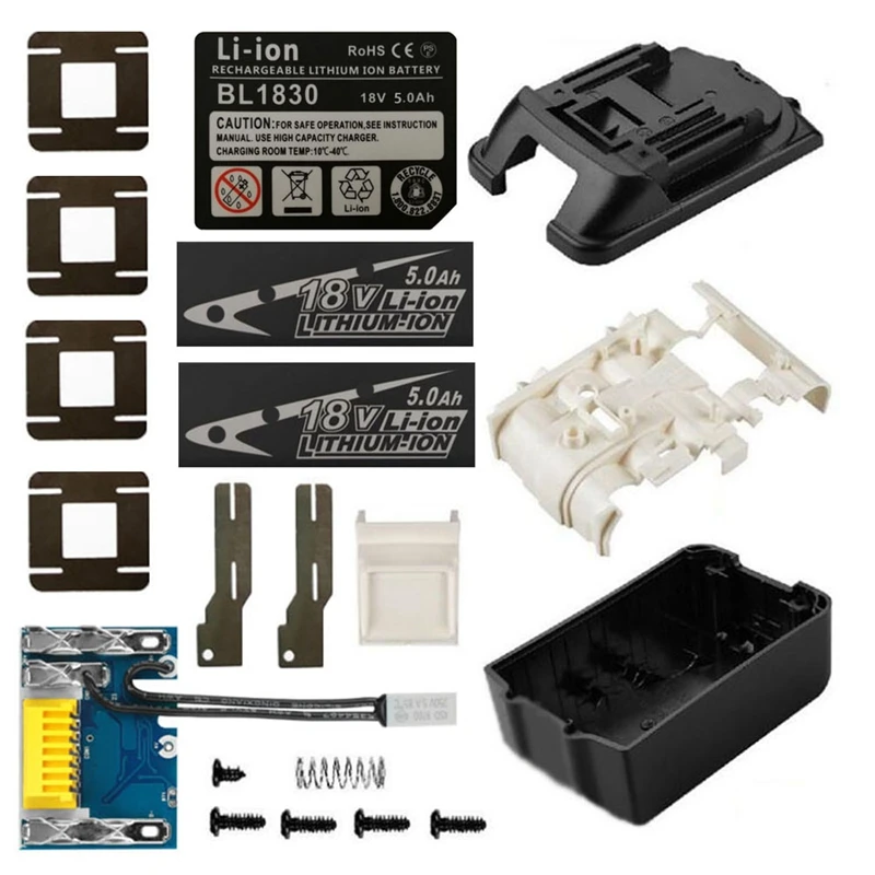 

BL1830 Li-Ion Battery Plastic Case PCB Charging Protecting Circuit Board for MAKITA 18V BL1850 BL1860 Box