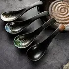 5 шт., керамическая ложка для супа в японском стиле