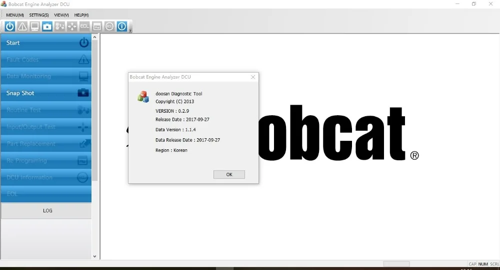 

BOBCAT Engine Analyzer ECU\DCU 2021