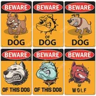 Предупреждение ный плакат с собакой, металлические жестяные знаки, винтажные Остерегайтесь собаки, ретро жестяные пластины, настенное искусство для сада, семейного дома, двери, украшение для дома