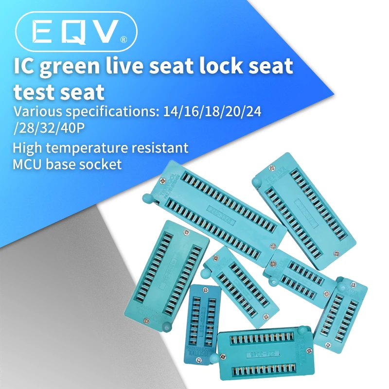 1 шт./лот 14 16 18 20 24 28 32 40 P контакты 2 54 мм Green DIP Универсальный ZIF IC гнездо тестирование