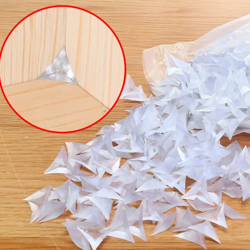 

Transparent Crystal Dust-proof Corner Paste Clothing Cabinet Drawer Corner Furniture Dead Rubber Corner Grain Dust-proof Paste