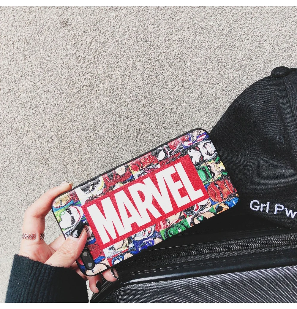 Для iPhone 11 Pro 7 8 6s Marvel hero Мстители чехол для телефона для iPhone 11 Pro Max X XS 6 6s 7 8 Plus Мягкий силиконовый чехол