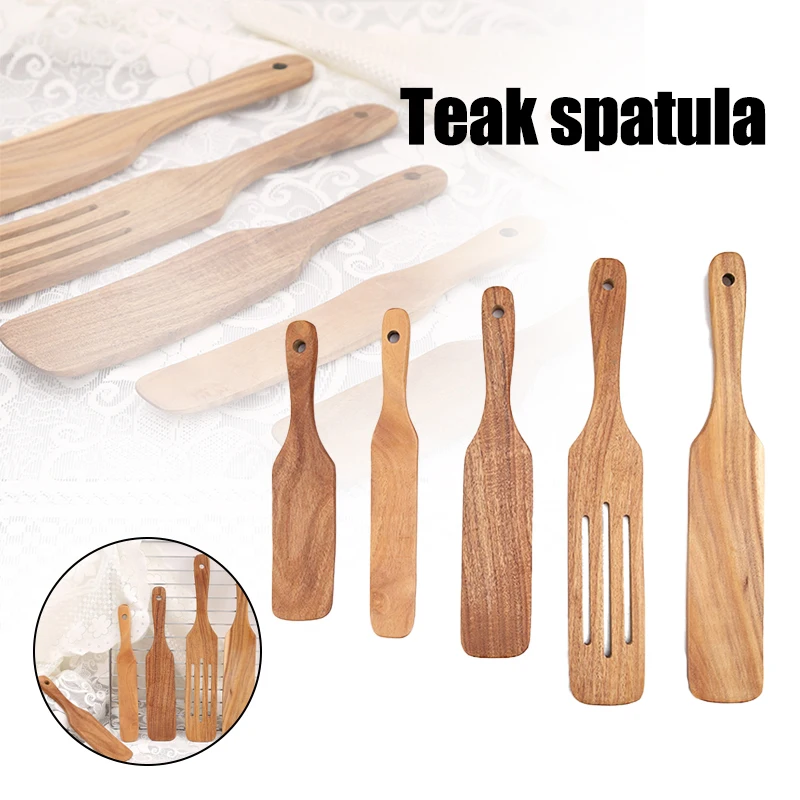 

Wooden Spurtles Set 5 Piece Spurtle Kitchen Utensils For Non-stick Cooking Wood Spatula With Hanging Hole Utenslios De Cozinha