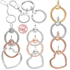 Женский кулон в виде сердца или сердца, из серебра 2022 пробы