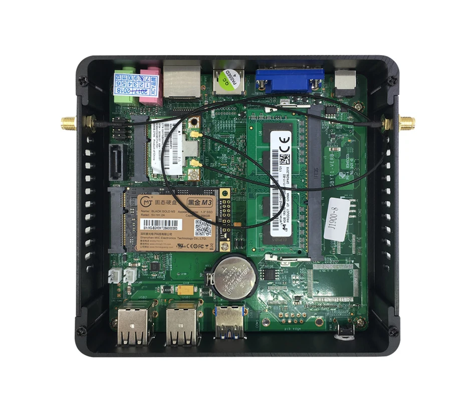 Безвентиляторный мини-ПК Celeron J1900 N2930 четырехъядерный Windows 7 Celeron J1800 N2830 мини-компьютер настольный офисный HTPC HDMI ПК