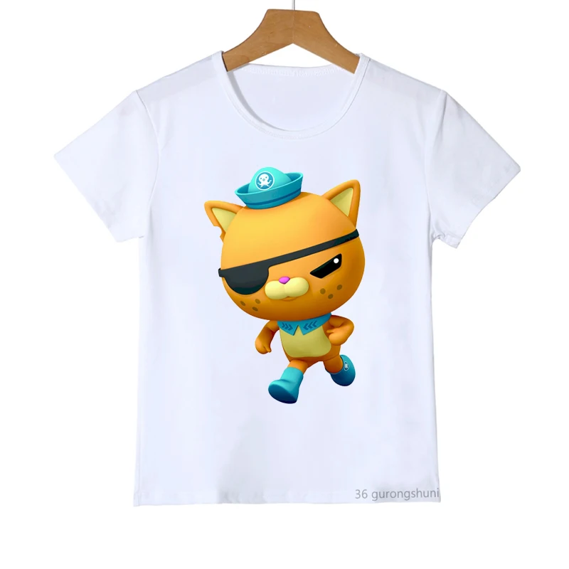 

New The Octonauts T Shirt Kawaii Barnacles Kwazii Peso Shellington Anime Clothes Boys T-Shirt Manga Cartoon Print Tee Tops