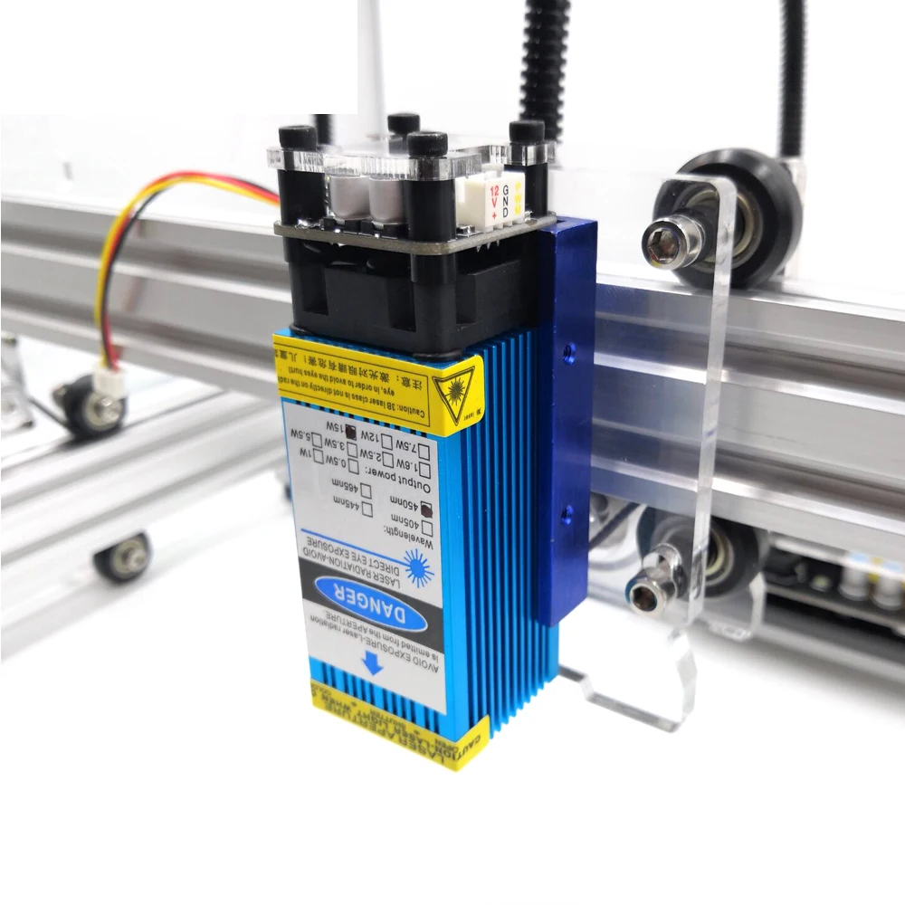 Лазерный модуль с фиксированным фокусом 15 Вт 3018 нм режущая головка 3P TTL/PWM