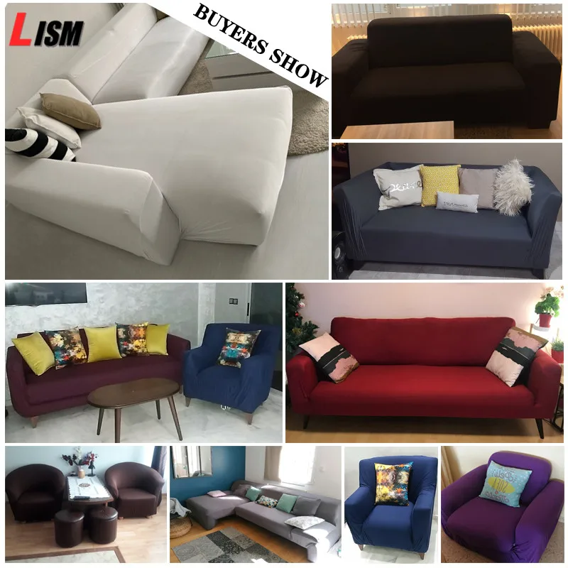 Эластичная однотонная Крышка для дивана эластичная Плотная пленка все включено
