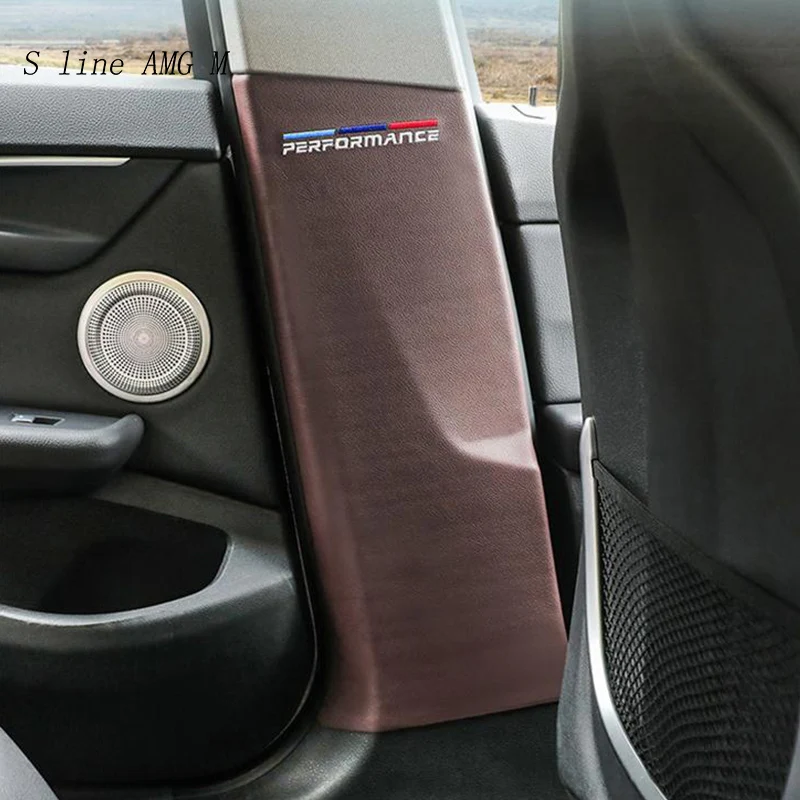 Автомобильный Стайлинг заднего сиденья B стойка анти удар накладка наклейка для