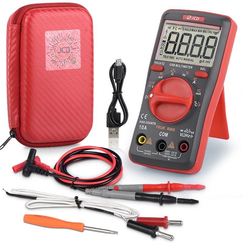 JCD паяльник с USB-зарядкой цифровой мультиметр набор регулируемой температурой