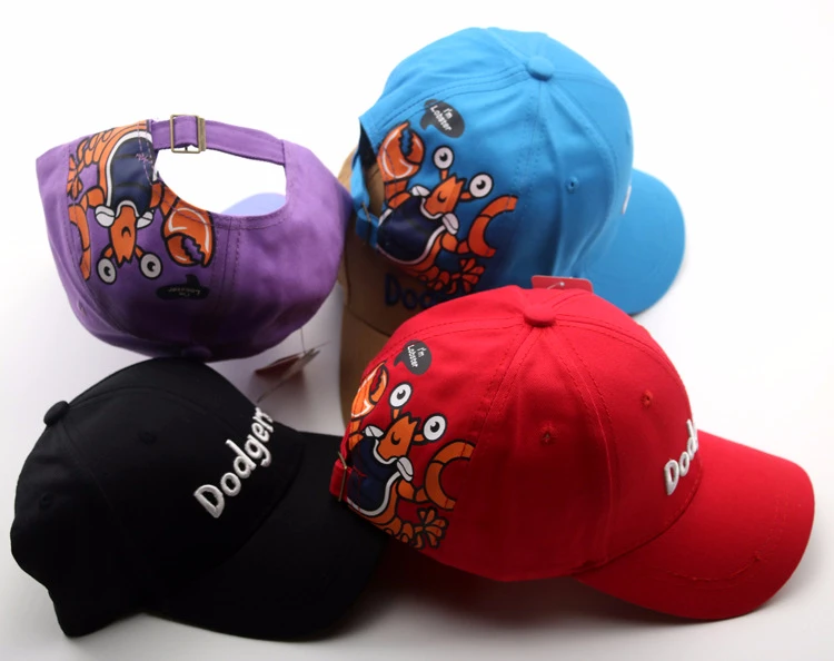 Детские шапки с вышитыми буквами Dodgers детская бейсбольная кепка солнцезащитная