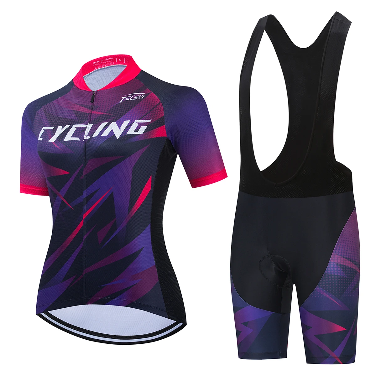 

Women Cycling Clothing Bicycle Jersey Set Female Ropa Ciclismo Girl Cycle Casual Wear Road Bike Bib short sleeve set Ciclismo