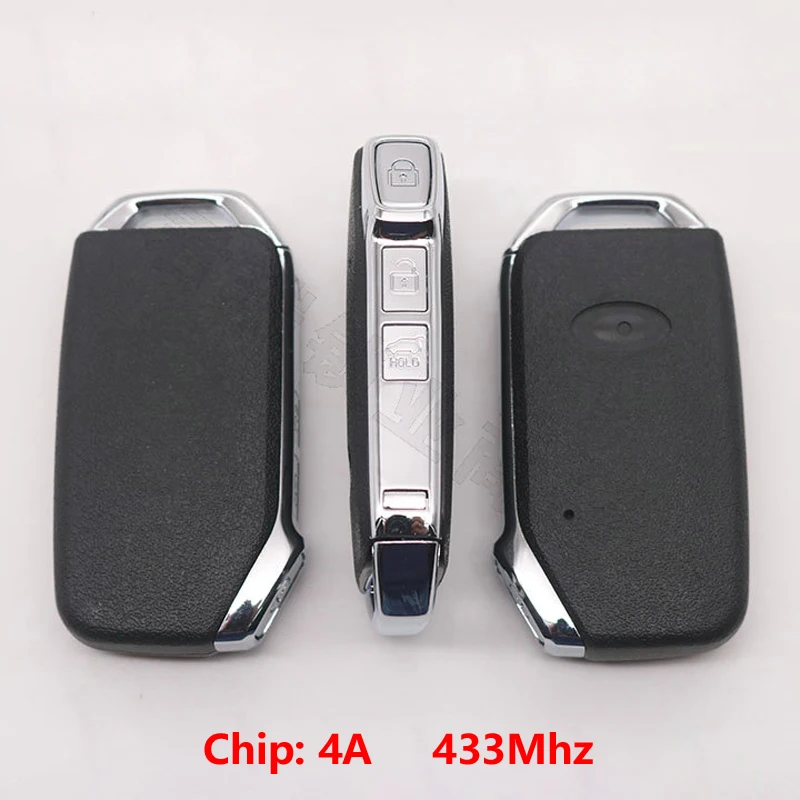 3 Buttons Car Keyless Smart Remote Key 433Mhz with 4A Chip for KIA K5 Forte Sportage Cerato Intelligent Smart Key