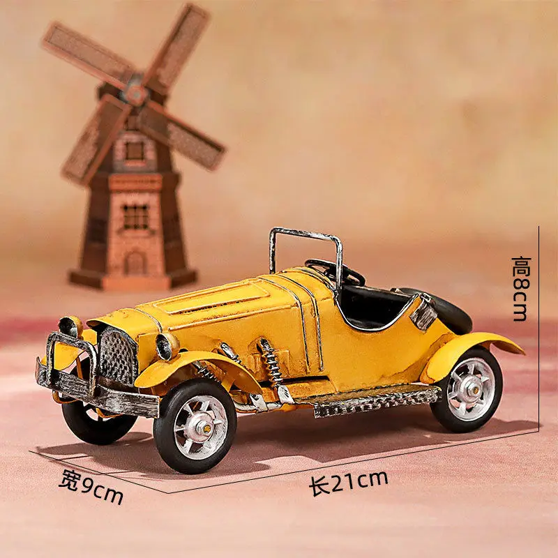 

Metal vintage car model French retro style