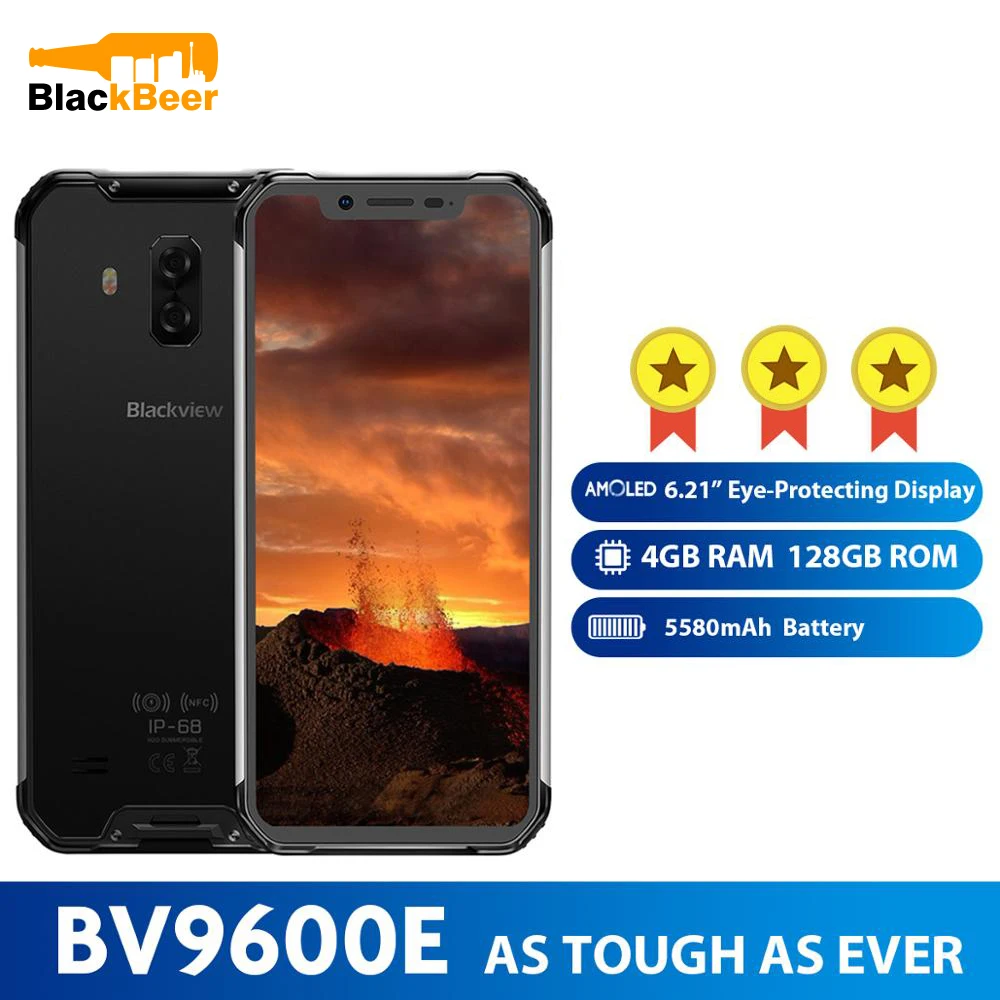 Мобильный телефон Blackview BV9600E AMOLED экран 6 21 дюйма Helio P70 Android 9 0 водонепроницаемый