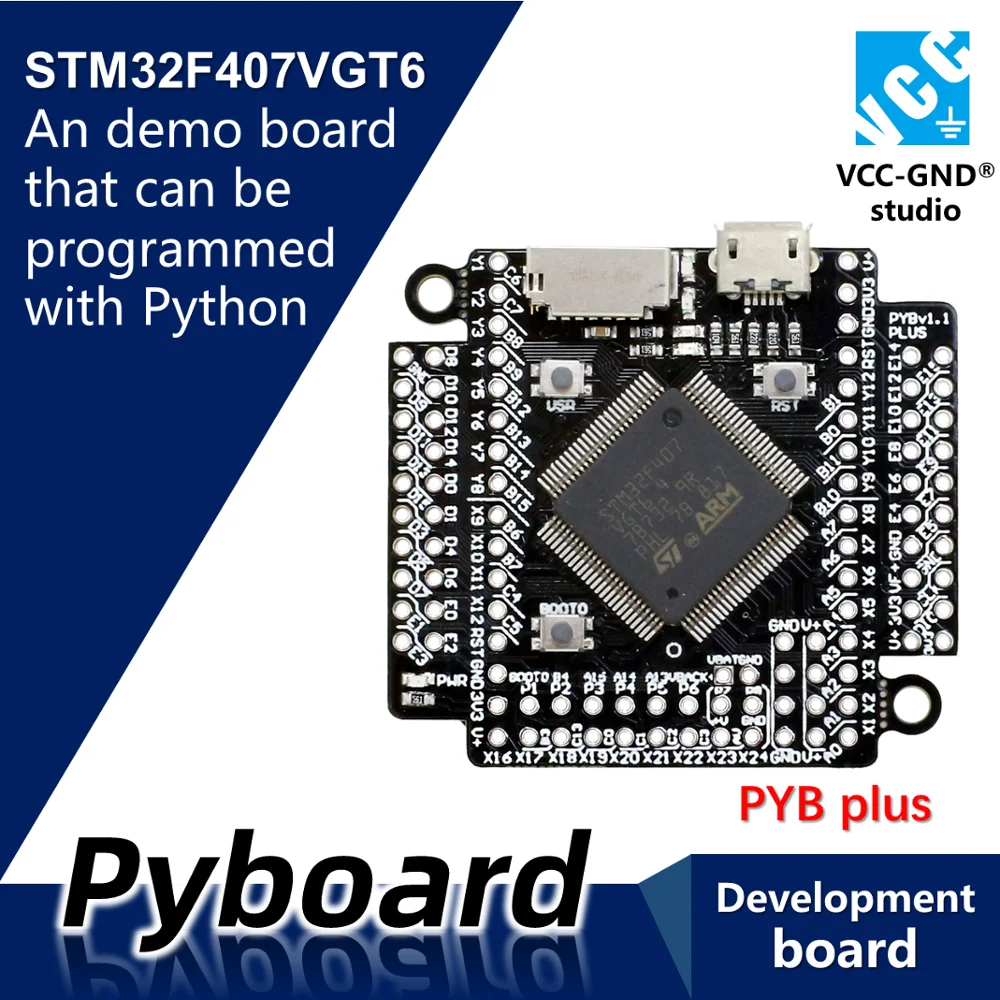 Pyboard V1.1 PYB plus V11 MicroPython STM32F407VGT6 демо плата основная кожа питона|Демонстрационные