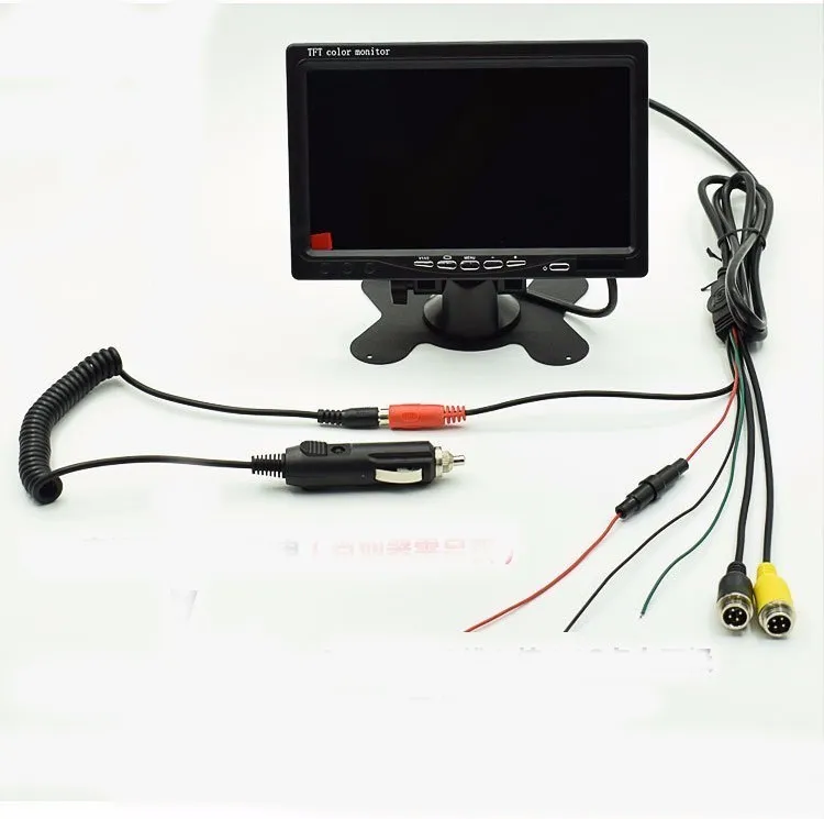 OHANEE " TFT lcd Автомобильный Монитор дисплей DC 12 V-24 V и 4 Pin IR камера заднего вида ночного видения для автобуса грузовика RV автоприцепа