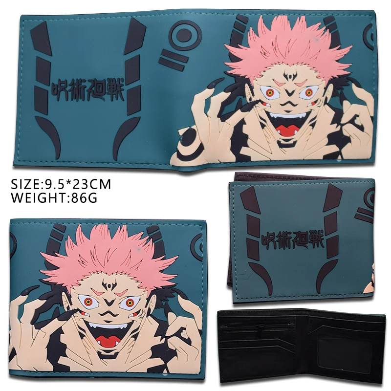 

Japanese Anime Wallet Jujutsu Kaisen Cartoon Wallet for Young Wallets With Coin Pocket