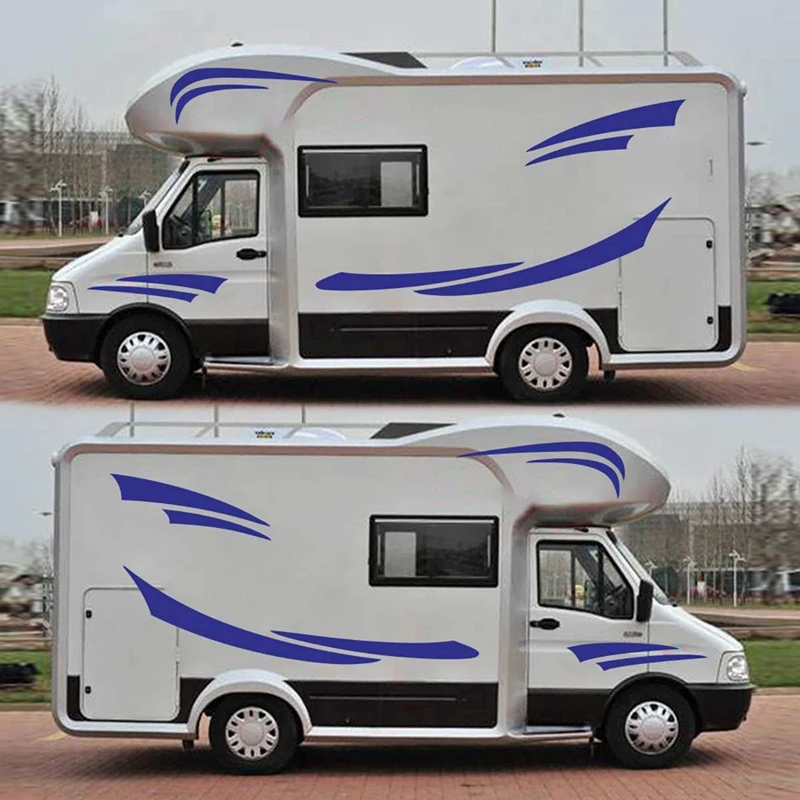 

NEW-RV Motorhome Universal Body Sticker DIY Graphices Decal Sticker Decoration for Caravan Trailer