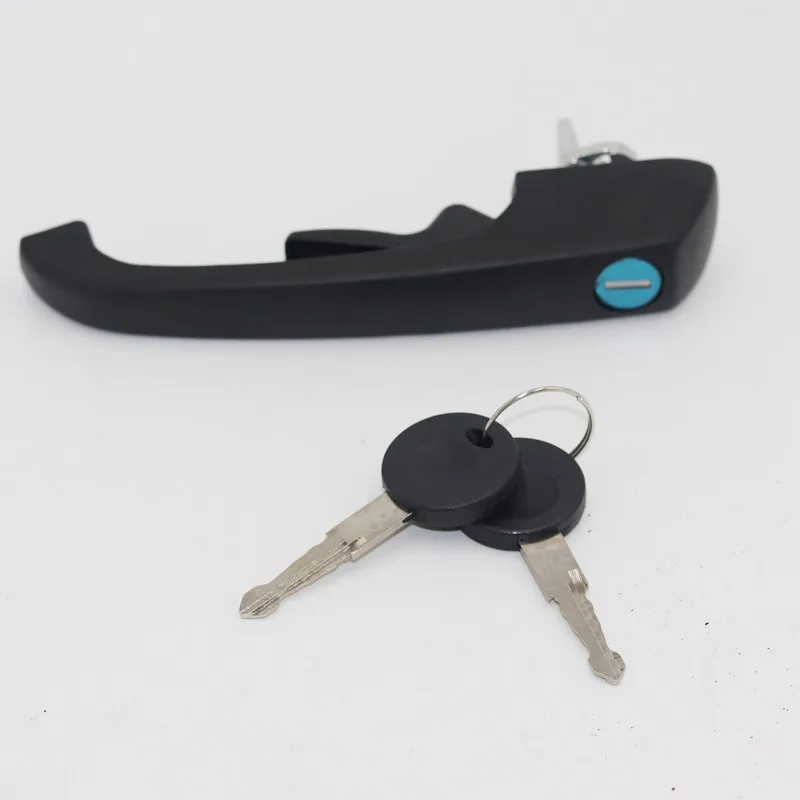 Автомобильная Черная передняя и задняя дверная ручка + замок для VW LT 28 35